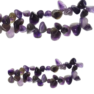 12 Pack: Amethyst Teardrop Stone Beads, 15mm by Bead Landing™