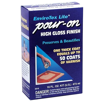 EnviroTex Lite® Pour-On High Gloss Finish