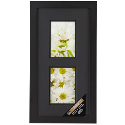 Black 2-Opening Gallery Frame with Black Double Mat by Studio Décor®