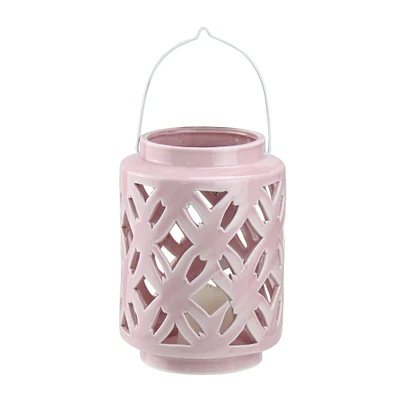7" City Chic Pastel Pink Floral Tea Light Candle Holder