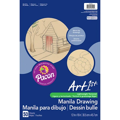 Art1st® Manila Drawing Paper, 12" x 18", 6 Pack