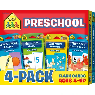 School Zone® 4-Pack Preschool Flash Cards