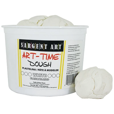 Sargent Art® Art-Time® White Dough, 3 Tubs
