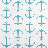 Anchors Coastal Blue Slub