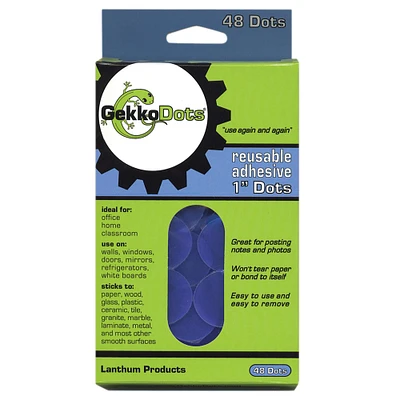 GekkoDots® Reusable Adhesive Dots, Pack of 48