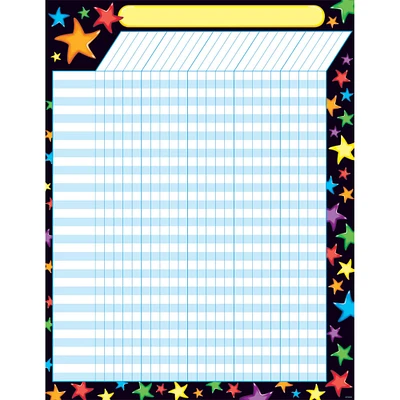 Trend Enterprises Large Gel Stars Incentive Chart, 12 Pack