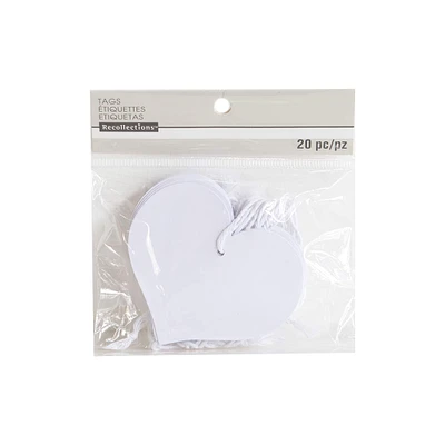 White Heart Tags By Recollections™