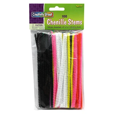 6 Packs: 24 Packs 100 ct. (14,400 total) Pacon® Creativity Street® 6" Assorted Color Chenille Pipe Cleaners