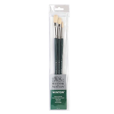 Winsor & Newton® Winton® Long Handle Brush 3 Pack