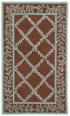 Chelsea Leaf Border 2'-9" X 4'-9" Accent Rug