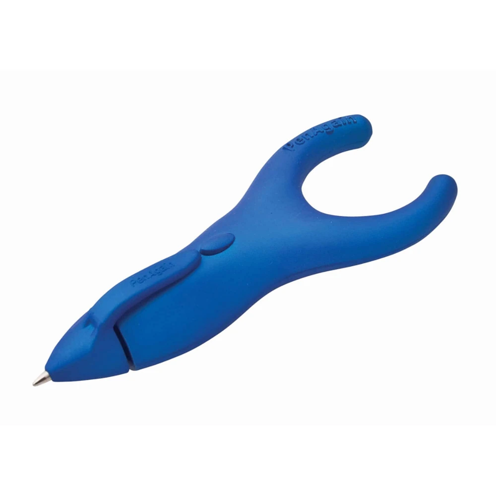 PenAgain™ Ergo-Sof Retractable Blue with Black Ink Ballpoint Pen, Pack of 4