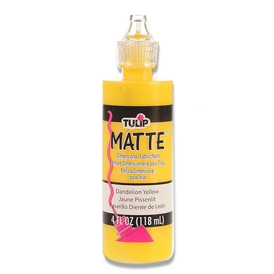 12 Pack: Tulip® Matte™ Dandelion Yellow Dimensional Fabric Paint