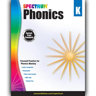 Spectrum® Phonics Workbook, Grade K