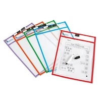 Write & Wipe Pockets, 2 Packs of 5