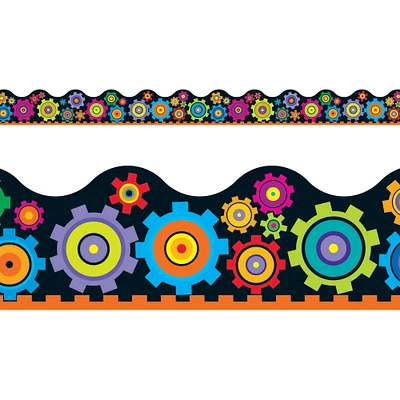 Terrific Trimmers® Multicolor Gears Border Trims, 468ft.