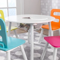 KidKraft Highlighter Round Storage Table & 4 Chair Set