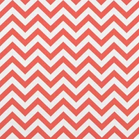 Zig Zag Coral/White