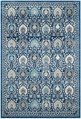 Evoke Border Medallion 4' X 6' Area Rug