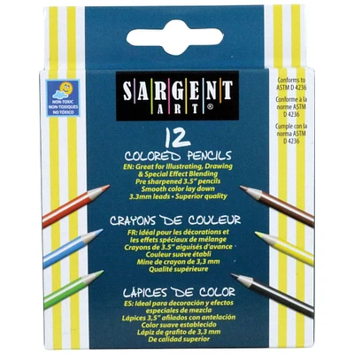 Sargent Art® Half-Size Colored Pencils, 24 Pack Bundle