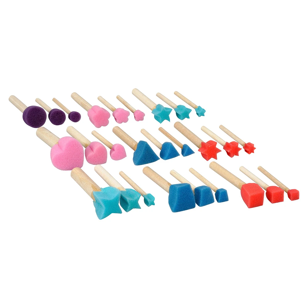 95 Count Spouncer Shaped Foam Brush Set by Craft Smart®