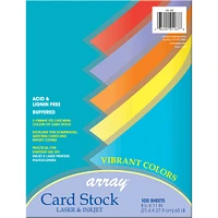 10 Packs: 100 ct. (1,000 total) Array® Vibrant Colors Card Stock