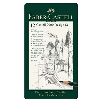 Faber-Castell® 9000 12 Pencil Design Tin Set
