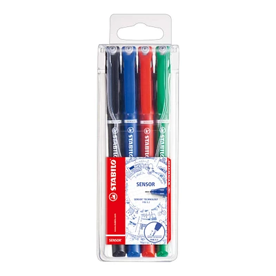 Stabilo® Sensor® Fineliner 4 Color Pen Set
