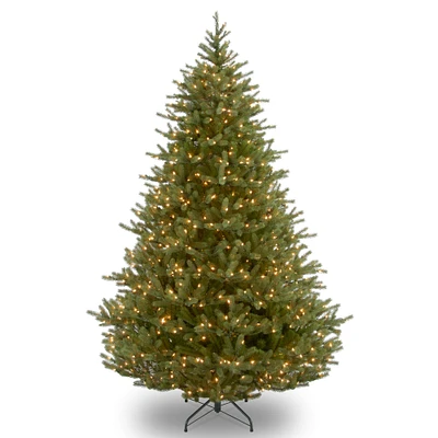 6.5 Ft. Pre-Lit Feel Real® Norway Medium Artificial Christmas Tree, Clear Lights