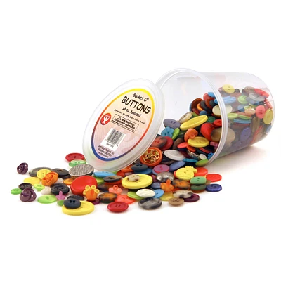 Hygloss Assorted Buttons, 16 oz Per Pack, 3 Packs