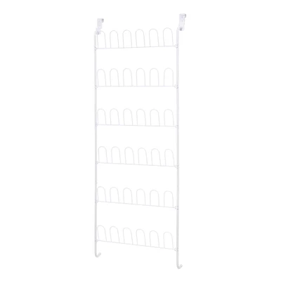 Honey Can Do White 18-pair Odd Shoe Rack