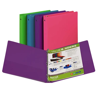 Fashion Color Binder, 1" Capacity, Pack of 12