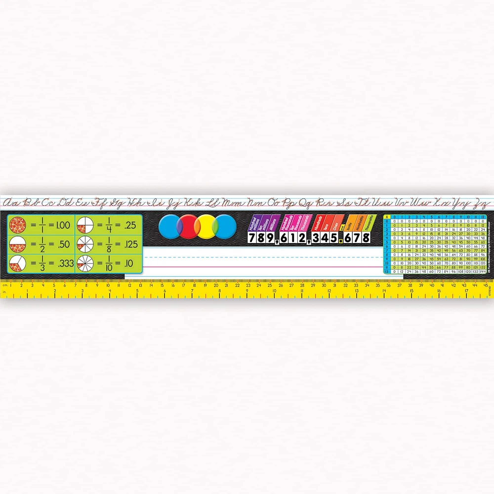 TREND Desk Toppers® Grades 3-5 Reference Name Plates, 3 Packs of 36