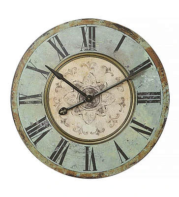 Collected Notions Round Wall Clock, Green