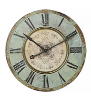 Collected Notions Round Wall Clock, Green