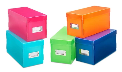 Whitmor 5 Piece Plastic Storage Boxes