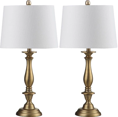 Brighton Candlestick Lamp Set in Gold