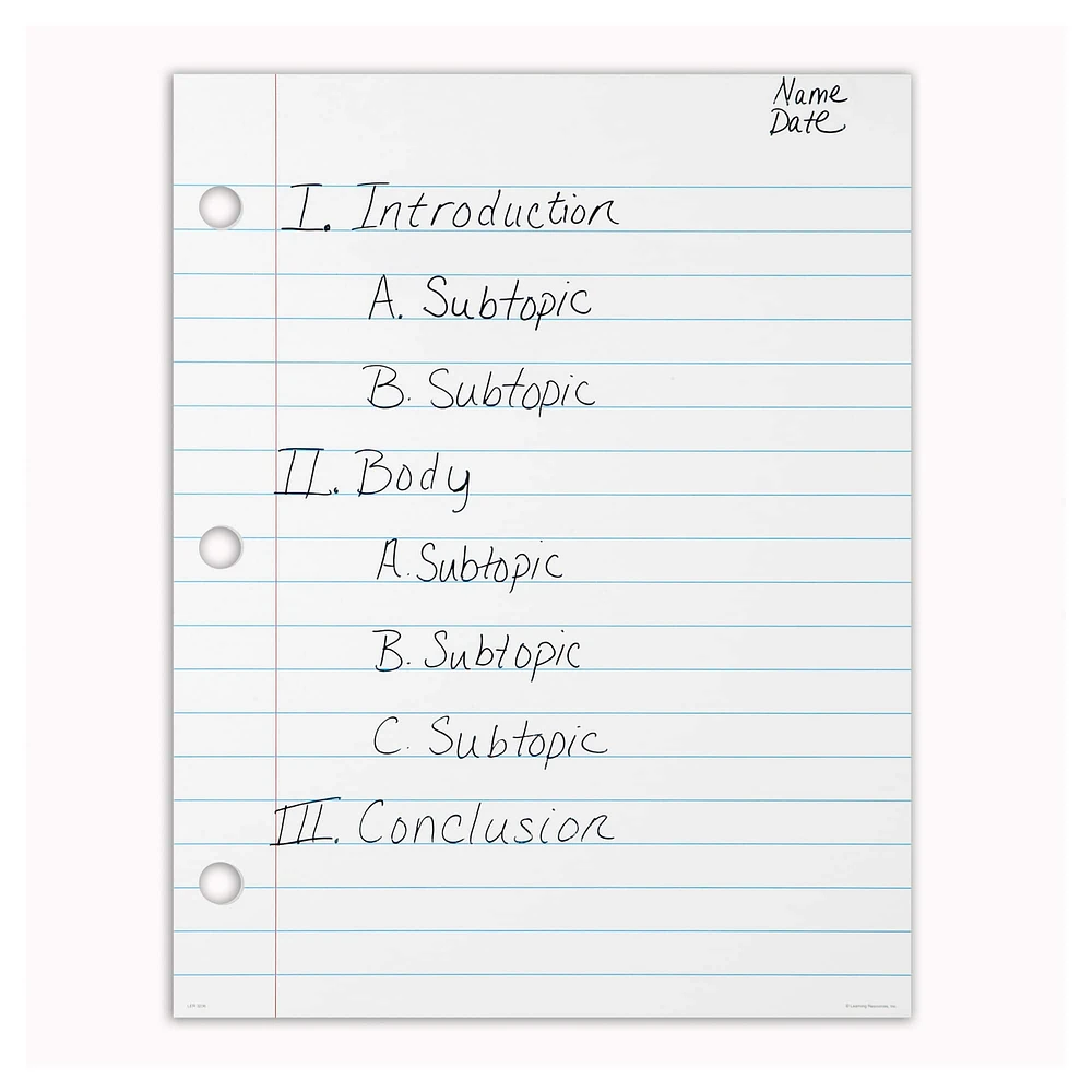 Magnetic Demonstration Notebook Paper, Write On/Wipe-Off