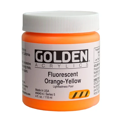 Golden® Fluorescent Acrylic Color 4oz