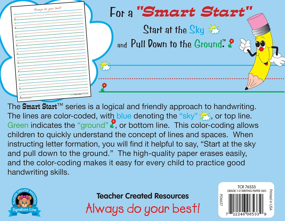 Smart Start Grades 1-2 Writing Paper