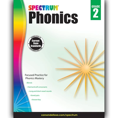 Spectrum® Phonics Workbook, Grade 2