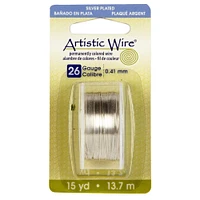 8 Pack: Artistic Wire® Silver Plated 26 Gauge