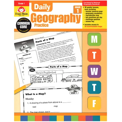 Evan-Moor® Daily Geography Practice Book, Grade 1