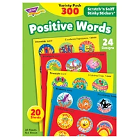 Trend Enterprises® 1” Positive Words Stinky Stickers®, 3 Pack Bundle