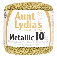 15 Pack: Aunt Lydia's® Metallic Gold Crochet Thread™