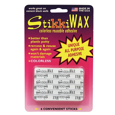 StikkiWorks StikkiWAX® Sticks, 6 Packs of 6