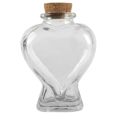 Ashland™ Glass Bottle, Heart-shaped