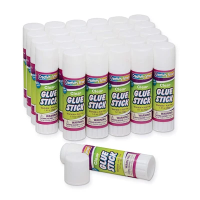 6 Packs: 30 ct. (180 total) Creativity Street® Clear 1.41oz. Glue Sticks