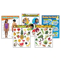 Healthy Living Learning Charts Combo Pack, Set of 5