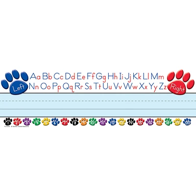 Colorful Paw Prints Alphabet Name Plates