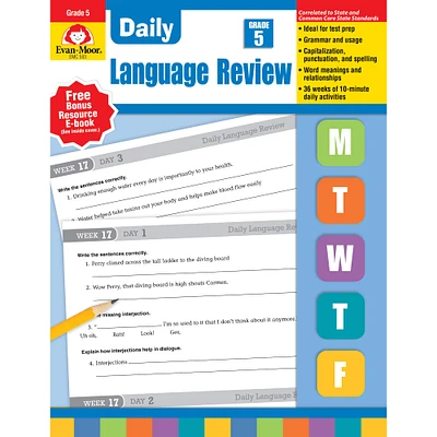 Evan-Moor® Daily Language Review Teacher's Edition, Grade 5